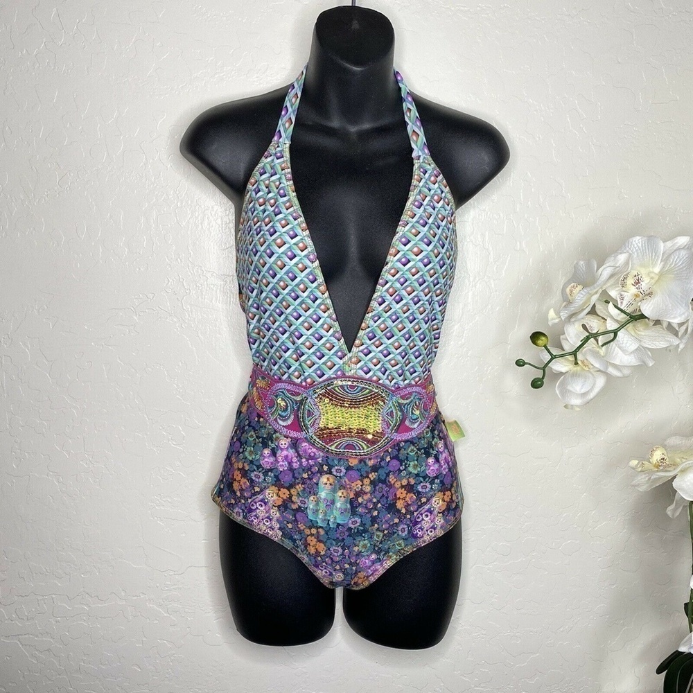 Mar de Rosas 2015 Ethnic Designer One Piece S - Picture 2 of 6